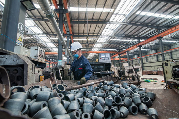 许昌网架配件-锥头加工车间